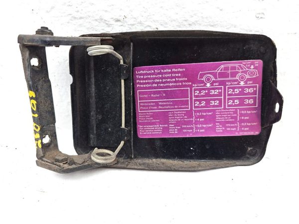 1972-1989 Mercedes 450Sl 107 Fuel Tank Door With Hinge Gas Lid Oem Filler Black — photo 10