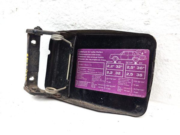 1972-1989 Mercedes 450Sl 107 Fuel Tank Door With Hinge Gas Lid Oem Filler Black — photo 12