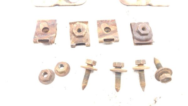 80-84 Deville Misc Headerpanel Hardware On Brackets Grille To Header Panel — photo 3