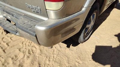 98-01 Olds Bravada Passenger right Rear Bumper End Cap Assembly Back Pewter 11u