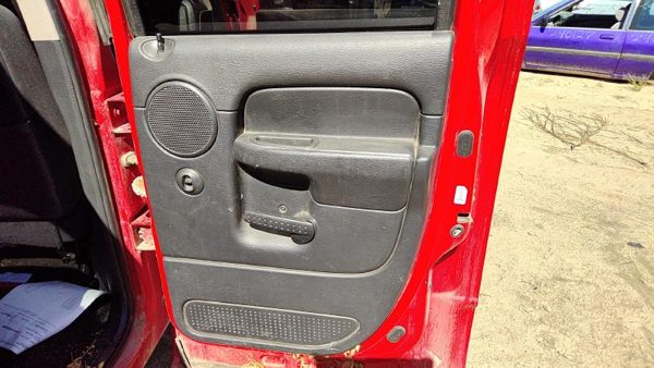 02-05 Dodge Ram 1500 Passenger Right Rear Door Trim Panel Wh Switches Back Black — photo 1