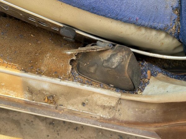 1974 Chevy Impala Driver Left Front Seat Belt Retractor Oem Shoulder — photo 3