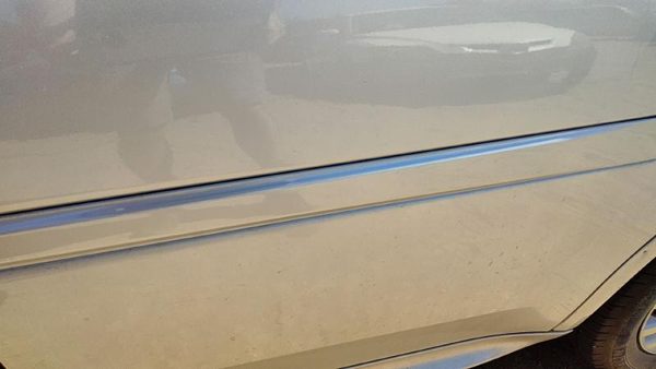 04-08 Grand Prix Driver Left Rear Moulding From Door Back Trim Strip Silver 12U — photo 3