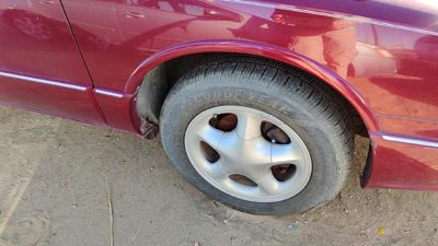 96-99 Olds 88 Passenger Right Fender Flare Moulding Oem Red