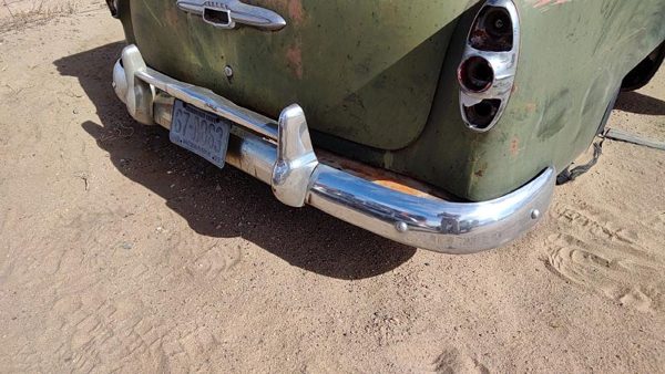53-54 Chevy Bel Air 150 Sedan Rear Bumper Assembly With Brackets Oem Chrome — photo 1