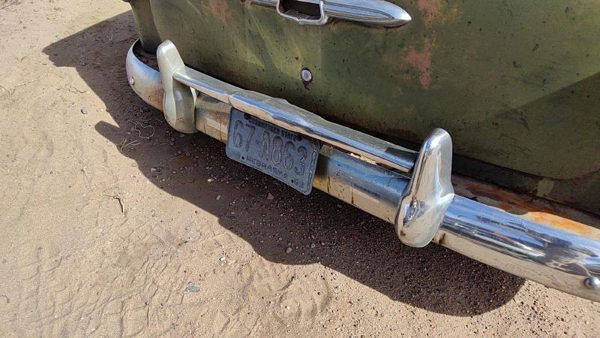 53-54 Chevy Bel Air 150 Sedan Rear Bumper Assembly With Brackets Oem Chrome — photo 5