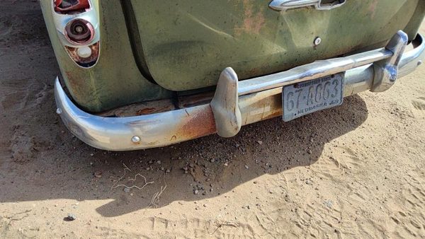 53-54 Chevy Bel Air 150 Sedan Rear Bumper Assembly With Brackets Oem Chrome — photo 6
