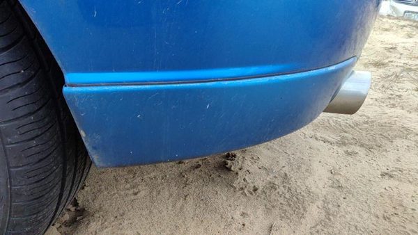 04-09 Mazda 3 Driver Left Rear Corner Moulding On Rear Bumper 27B Winning Blue — photo 3