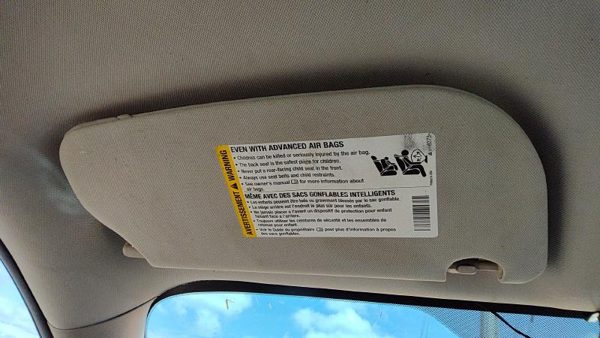 2005-2010 Chevy Cobalt Driver Left Sun Visor Oem Gray 14C 20868638 — photo 2