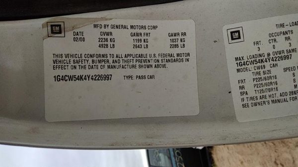 2000 Buick Park Avenue Radiator — photo 5