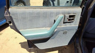 94 Cutlass Ciera Driver Left Rear Inside Door Trim Panel With Switches Back Blue
