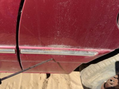 1996 Chrysler Town and Country Driver Left Quarter Molding Candy Apple Red PH2
