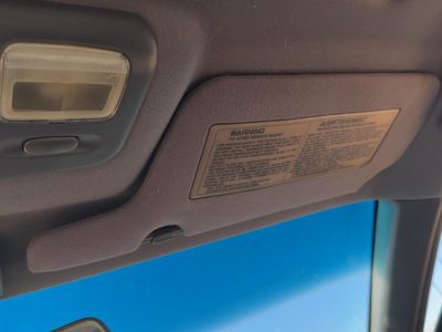 1995-1997 Nissan Maxima Passenger Right Sun Visor Oem 4-Door Sedan Black