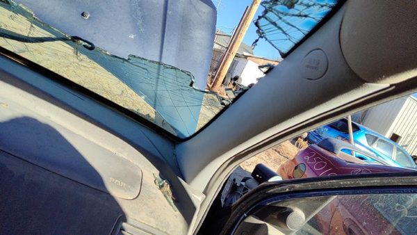 05-09 Hyundai Tucson Passenger Right A Pillar Trim Windshield Post Panel U7 Gray — photo 2