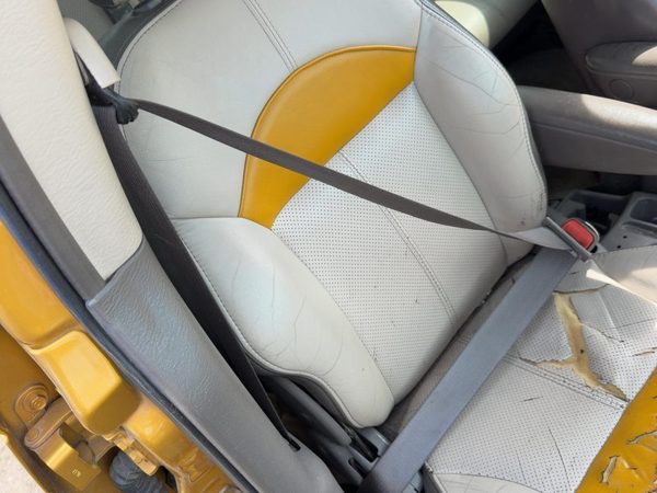 01-05 Pt Cruiser Passenger Front Seat Belt Retractor Shoulder Taupe/Beige Fl — photo 2