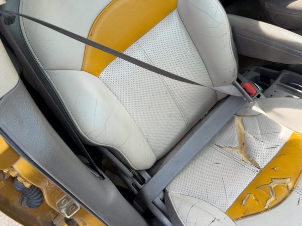 01-05 Pt Cruiser Passenger Front Seat Belt Retractor Shoulder Taupe/Beige Fl — photo 4