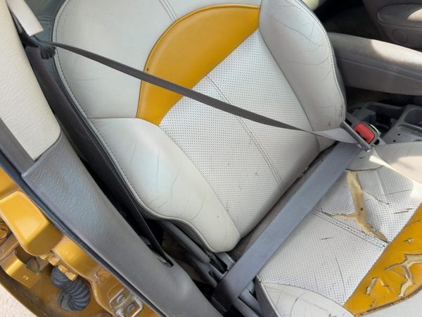 01-05 Pt Cruiser Passenger Front Seat Belt Retractor Shoulder Taupe/Beige Fl — photo 3