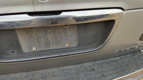 2003 Lincoln Aviator License Plate Trim Surround Panel Oem Tail Trunk Finish — photo 3