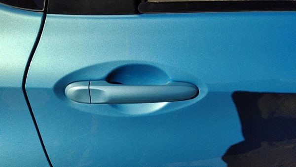 14-19 Nissan Versa Note Passenger Right Rear Outside Door Handle Back Blue Rbe — photo 2