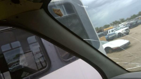 1998-2002 Ford Van E450 Driver Left A Pillar Trim Post Panel Oem Gray X2 — photo 2