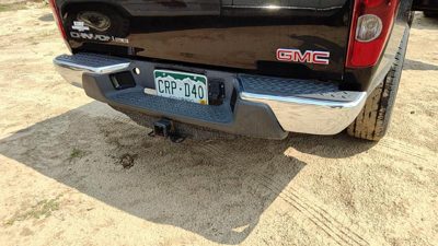 2008-12 Gmc Canyon Rear Bumper Assembly With Mount Brackets Oem Chrome 20815916