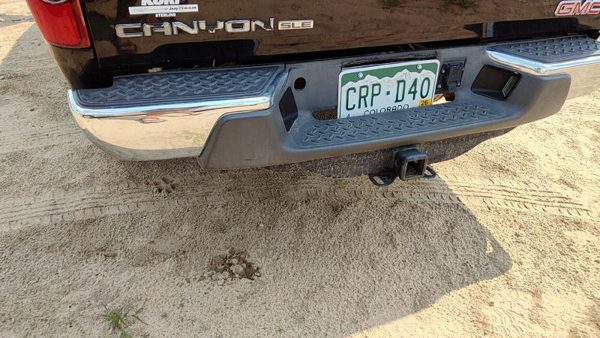2008-12 Gmc Canyon Rear Bumper Assembly With Mount Brackets Oem Chrome 20815916 — photo 5