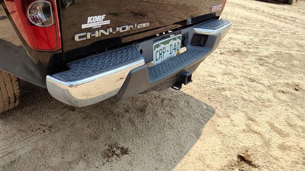2008-12 Gmc Canyon Rear Bumper Assembly With Mount Brackets Oem Chrome 20815916 — photo 7