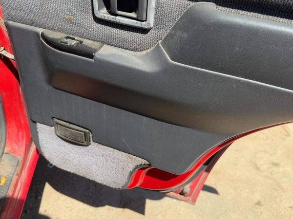90-95 Nissan Pathfinder Passenger Right Rear Door Trim Panel with Switches Gray — photo 3