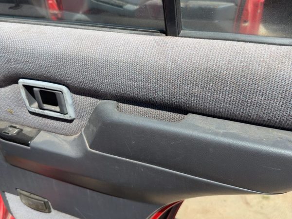 90-95 Nissan Pathfinder Passenger Right Rear Door Trim Panel with Switches Gray — photo 6