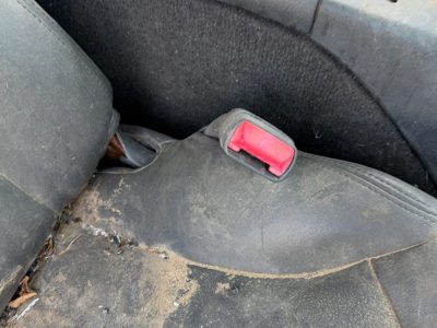 00-01 S10 Blazer Passenger Right Front Seat Belt Buckle Receiver Graphite 122