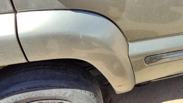 02-04 Liberty Passenger Right Rear Wheel Flare Moulding From Door Back Khaki Pjc — photo 2