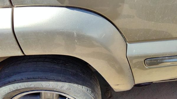 02-04 Liberty Passenger Right Rear Wheel Flare Moulding From Door Back Khaki Pjc — photo 3