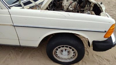 1977-1985 Mercedes 300Td Passenger Right Front Fender Oem White 1238800618