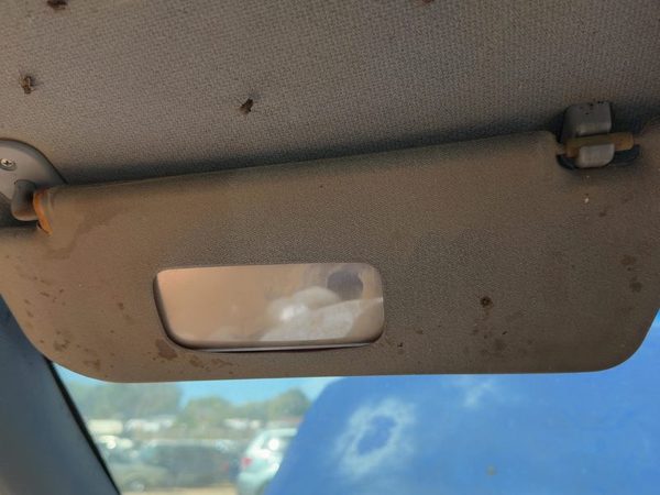 2004-2011 Chevy Aveo Driver Left Sun Visor Oem Gray 82C 96448400 — photo 7