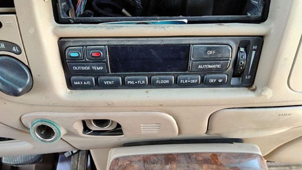 98 Lincoln Navigator Temperature Control Module In Dash Heater Ac Head Unit Oem — photo 2