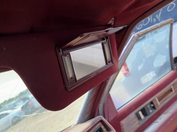 1987 Buick Park Ave Passenger Right Sun Visor Oem Red — photo 3