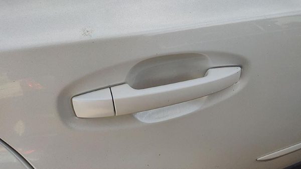 10-14 Legacy Outback Passenger Right Rear Outside Door Handle Back Satin White — photo 2