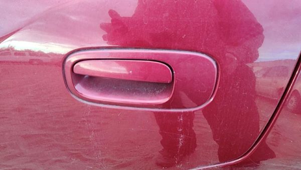 06-10 Dodge Charger Driver Left Rear Outside Door Handle Back Prh Inferno Red — photo 1
