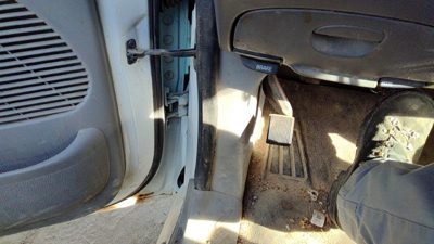 1999 Ford F150 Driver Left Lower Kick Trim Panel Oem Gray C2