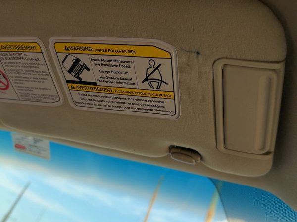2003 Infinity Fx45 Driver Left Sun Visor Oem Willow/Black S 96401Cg111 — photo 1