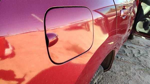 08-15 Nissan Rogue Fuel Tank Door With Hinge Gas Lid Filler A33 Venom Red Pearl — photo 3