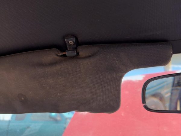 1987-1988 Toyota FX Driver Left Sun Visor OEM Gray — photo 4