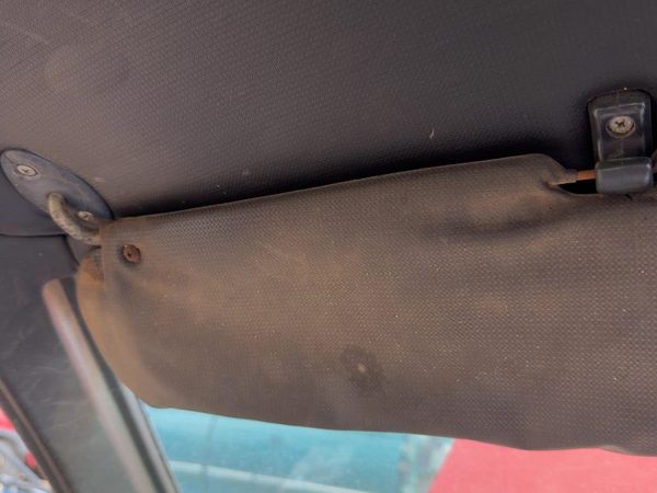 1987-1988 Toyota FX Driver Left Sun Visor OEM Gray — photo 2