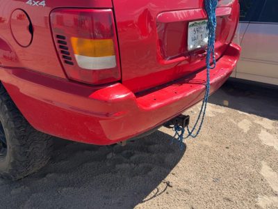1999-2004 Jeep Grand Cherokee Rear Bumper Cover Assembly Oem Back Flame Red Pr4