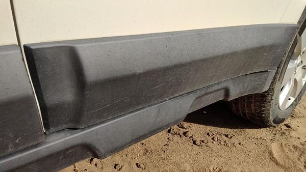 10-13 Legacy Outback Driver Left Rear Lower Moulding From Door Back Trim Strip — photo 2