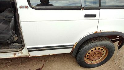 1993 Chevrolet S10 Blazer Rear Door LH White