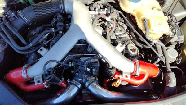 2002-2004 Audi A6 Complete Set Of Intercooler Tubes Oem With Y Pipe Turbo 2.7L — photo 1