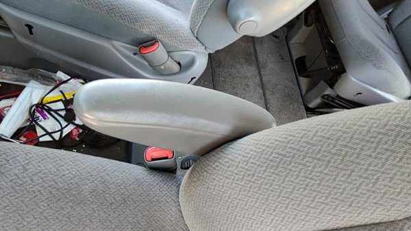 2004-2007 Dodge Caravan Driver Left Front Arm Rest Side Seat Oem Slate Gray D5 — photo 2