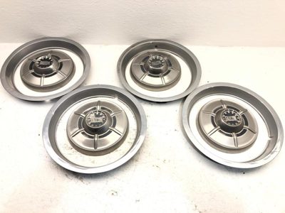 64 Ranchero Set Of 4 Wheel Covers Hub Caps Complete With Trim Rings Falcon 14