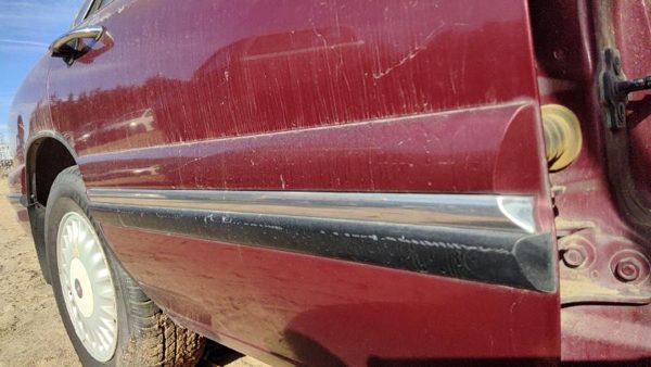 97-99 Lesabre Passenger Right Rear Moulding From Door Back Trim 51B Bordeaux Red — photo 5